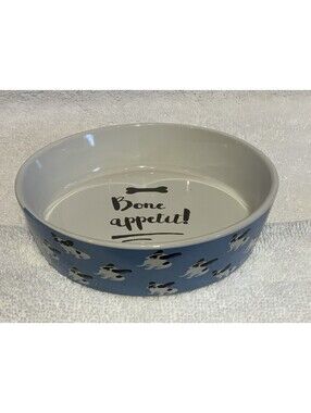 10 Strawberry Street Small Shallow 5”D x 1.25”H Food/Water Pet 6oz. Bowl